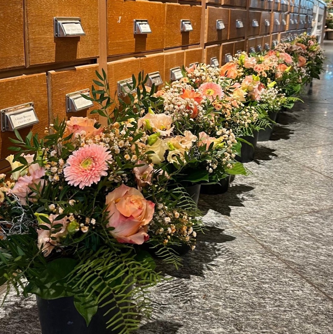 Blumensträusse zum Ausliefern