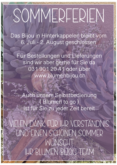 Sommerferien in Hinterkappelen